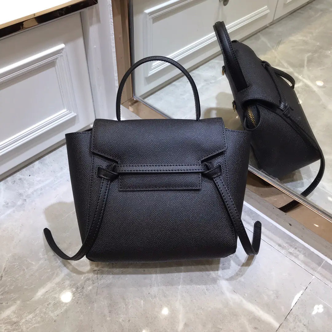 Fashionable Small Leather Messenger Handbag