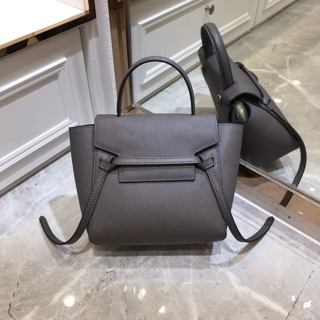Fashionable Small Leather Messenger Handbag