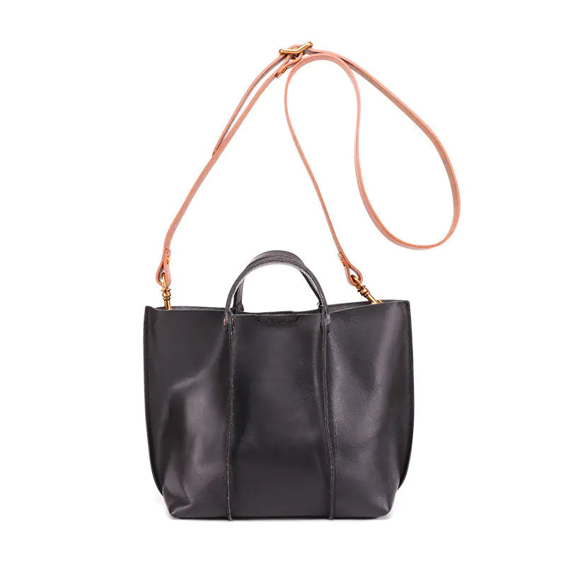 Layered Leather Handbag
