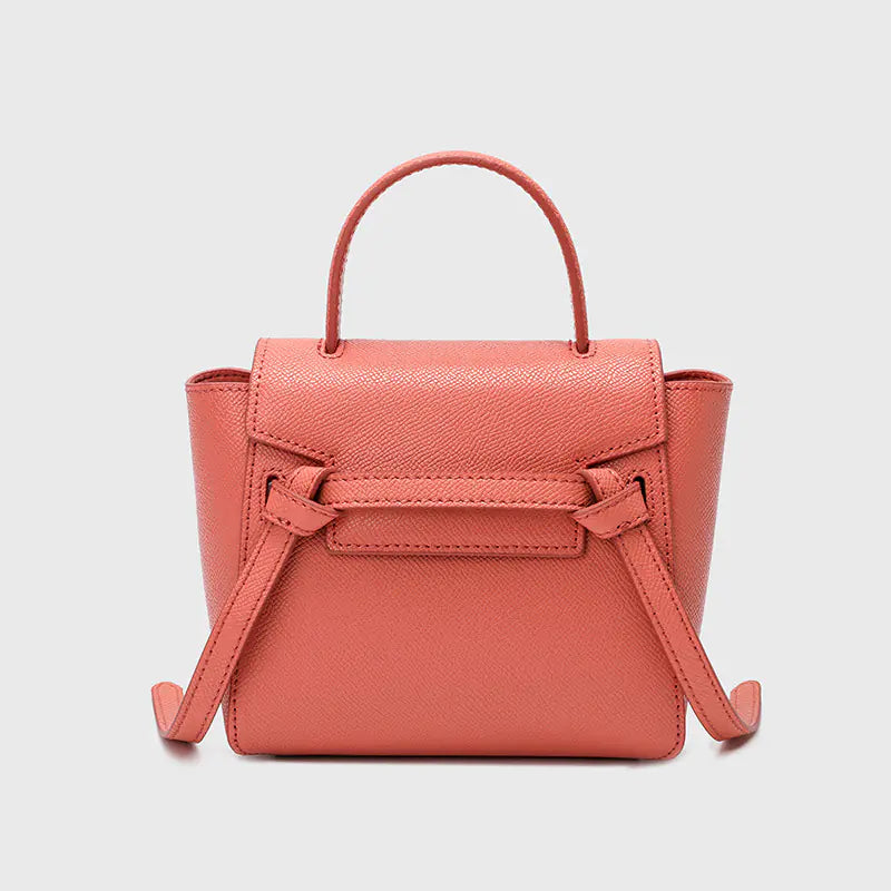 Fashionable Small Leather Messenger Handbag