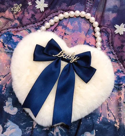 Heart Plush Hand Carrying Bag