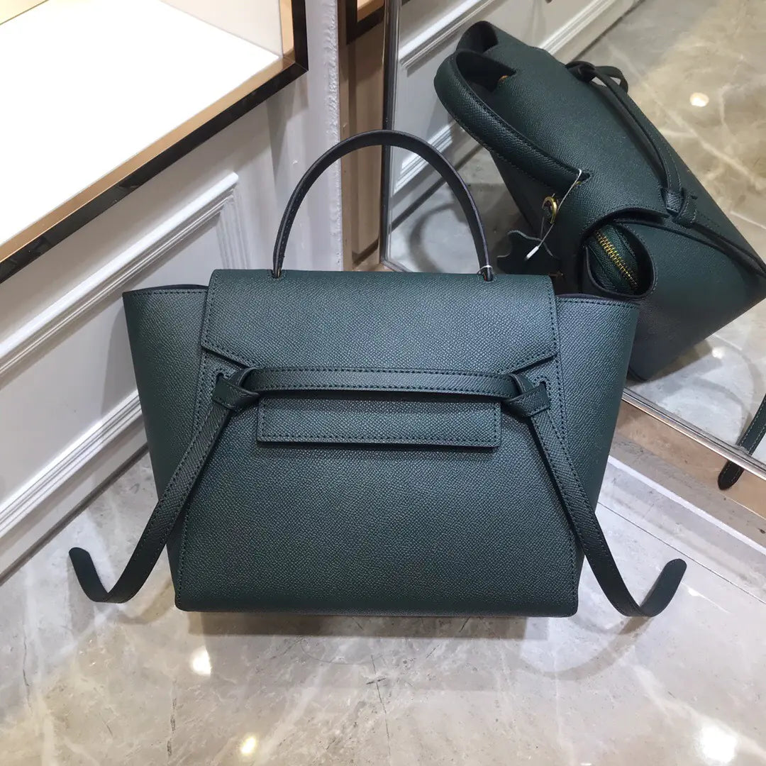 Fashionable Small Leather Messenger Handbag