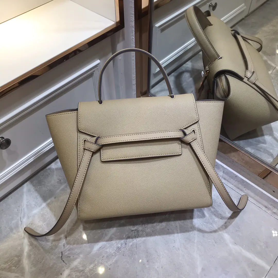 Fashionable Small Leather Messenger Handbag